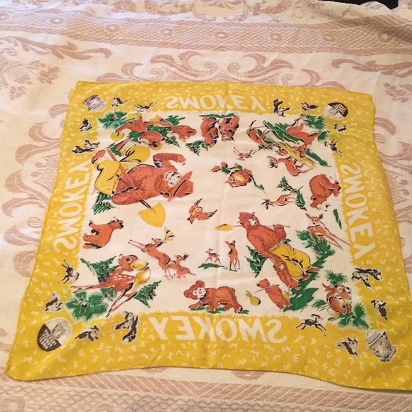 Vintage Smokey The Bear Bandana/Scarf - Picture 6 of 9